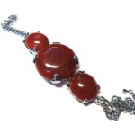 Carnelian Gemstone Chunky Bracelet